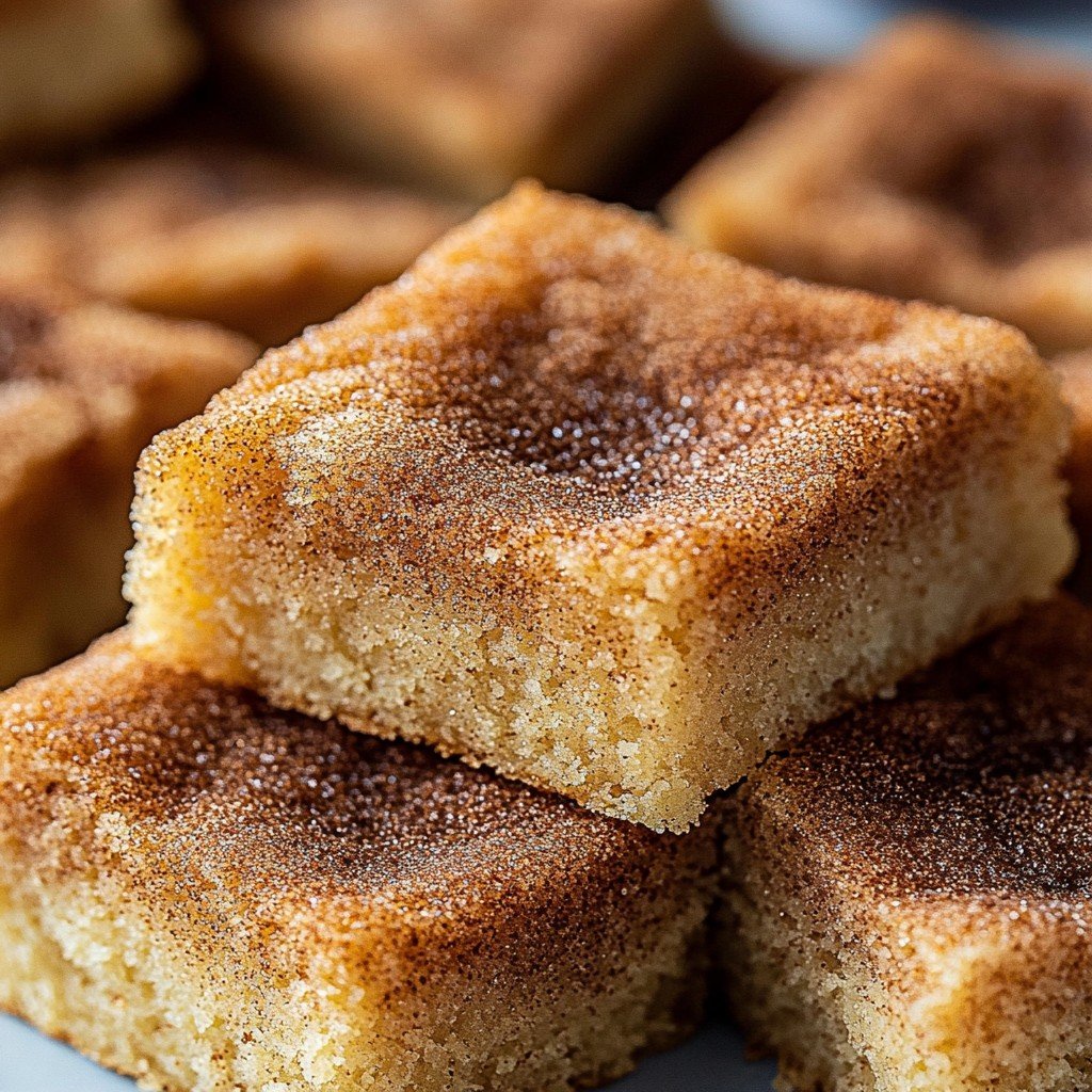 Cinnamon Sugar Blondies Spring Baking Treat