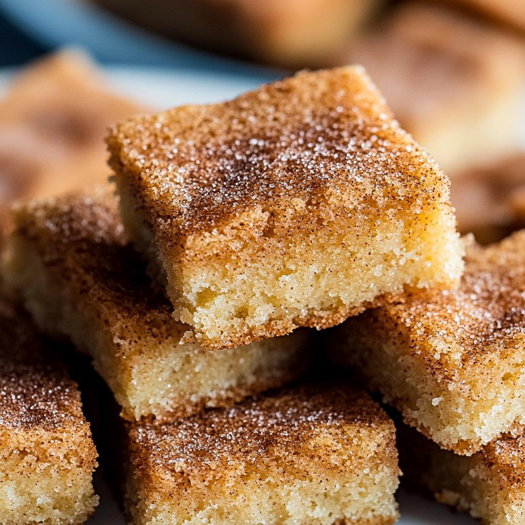 Cinnamon Sugar Blondies Spring Baking Treat