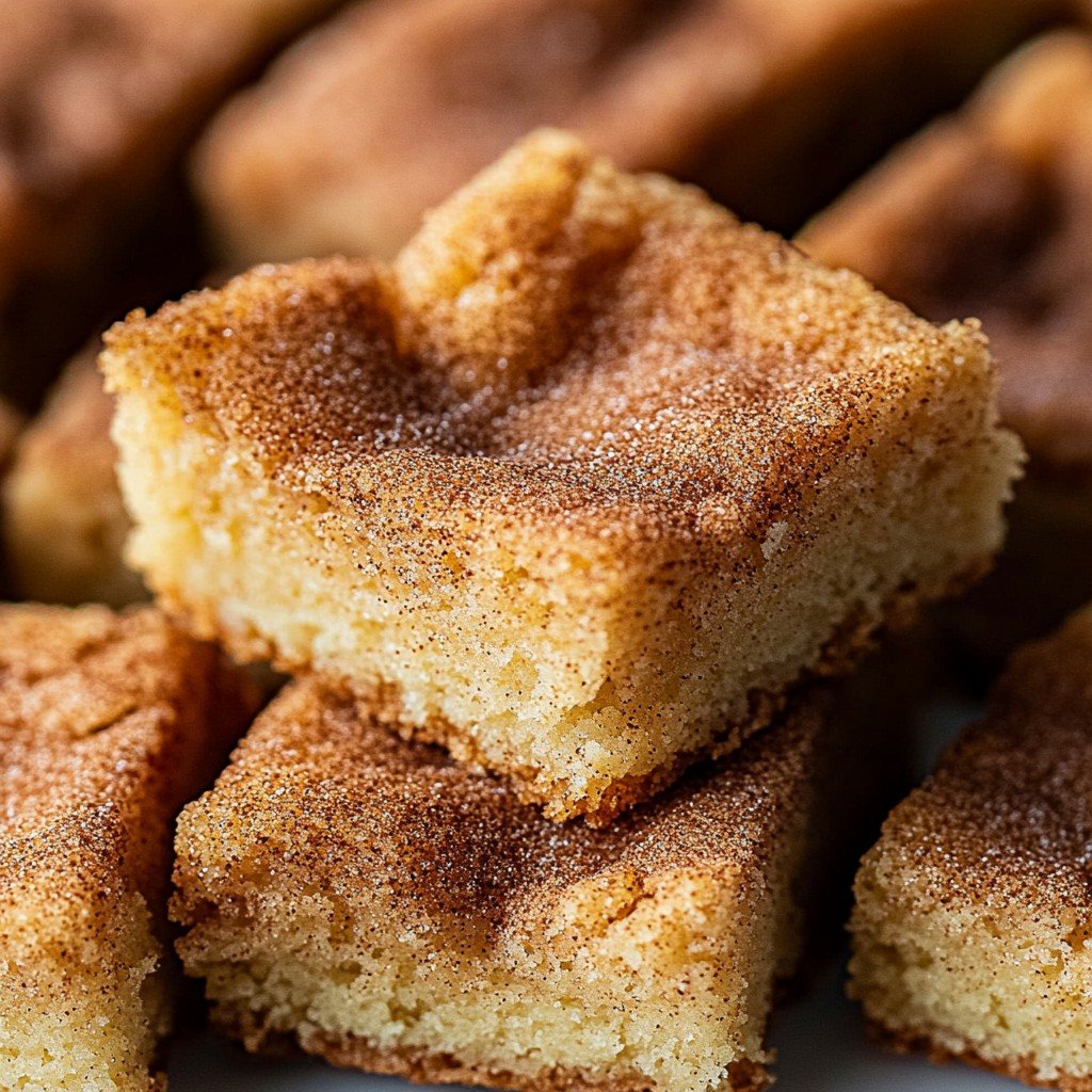 Cinnamon Sugar Blondies Spring Baking Treat
