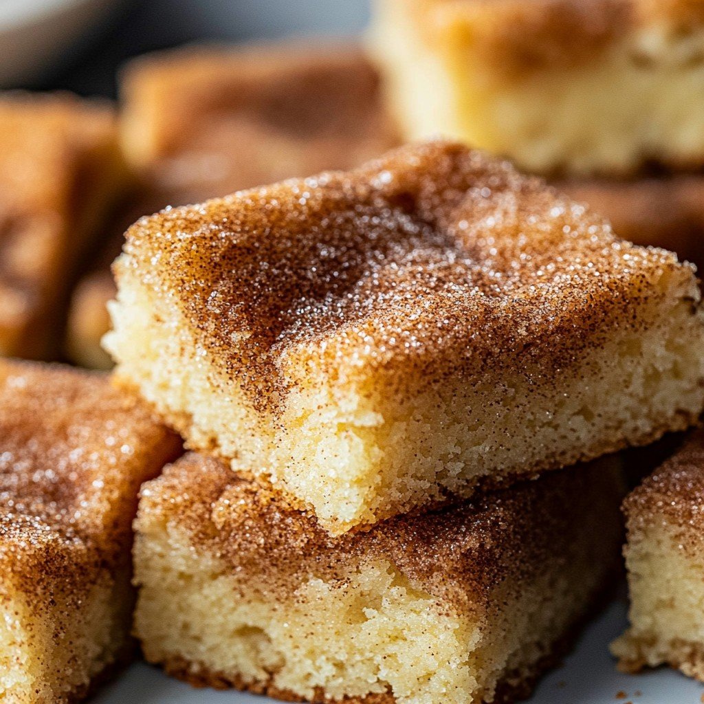 Cinnamon Sugar Blondies Spring Baking Treat
