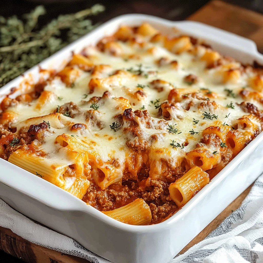 Cottage Cheese Ziti Protein Bake