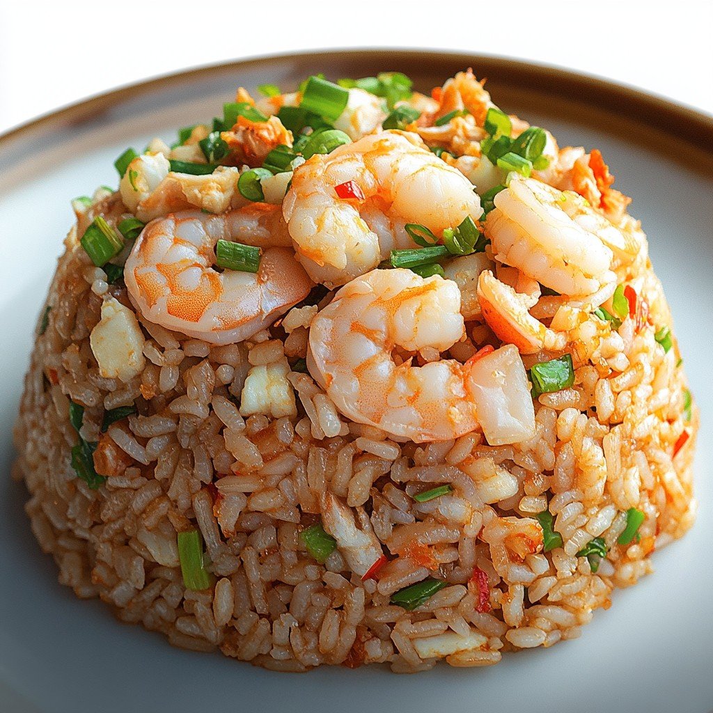 Crab Shrimp Fried Rice Easy Dinner