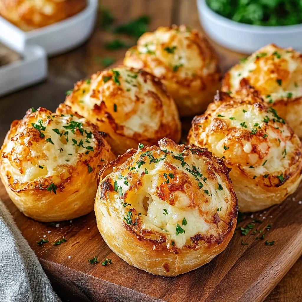 Crab Shrimp Garlic Bread Bombs