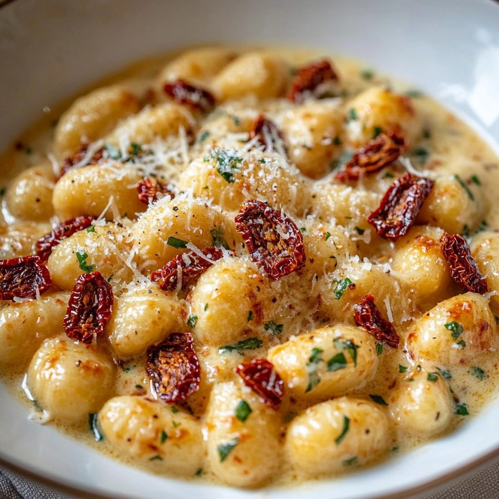 Creamy Sun Dried Tomato Gnocchi Summer Pasta