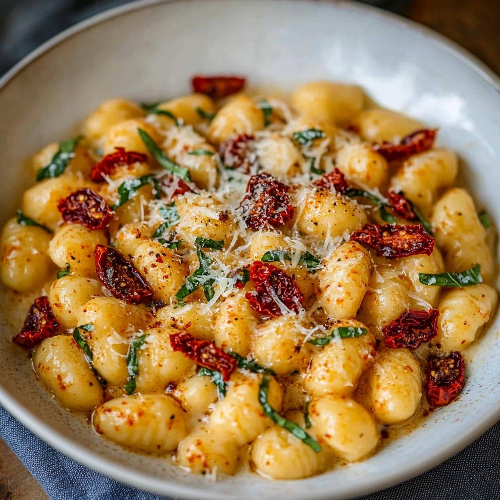 Creamy Sun Dried Tomato Gnocchi Summer Pasta