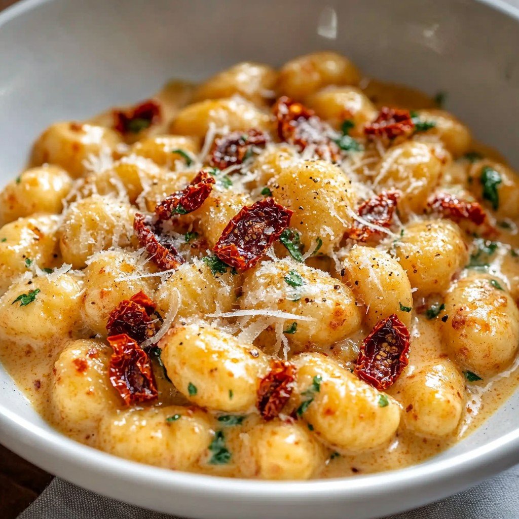 Creamy Sun Dried Tomato Gnocchi Summer Pasta