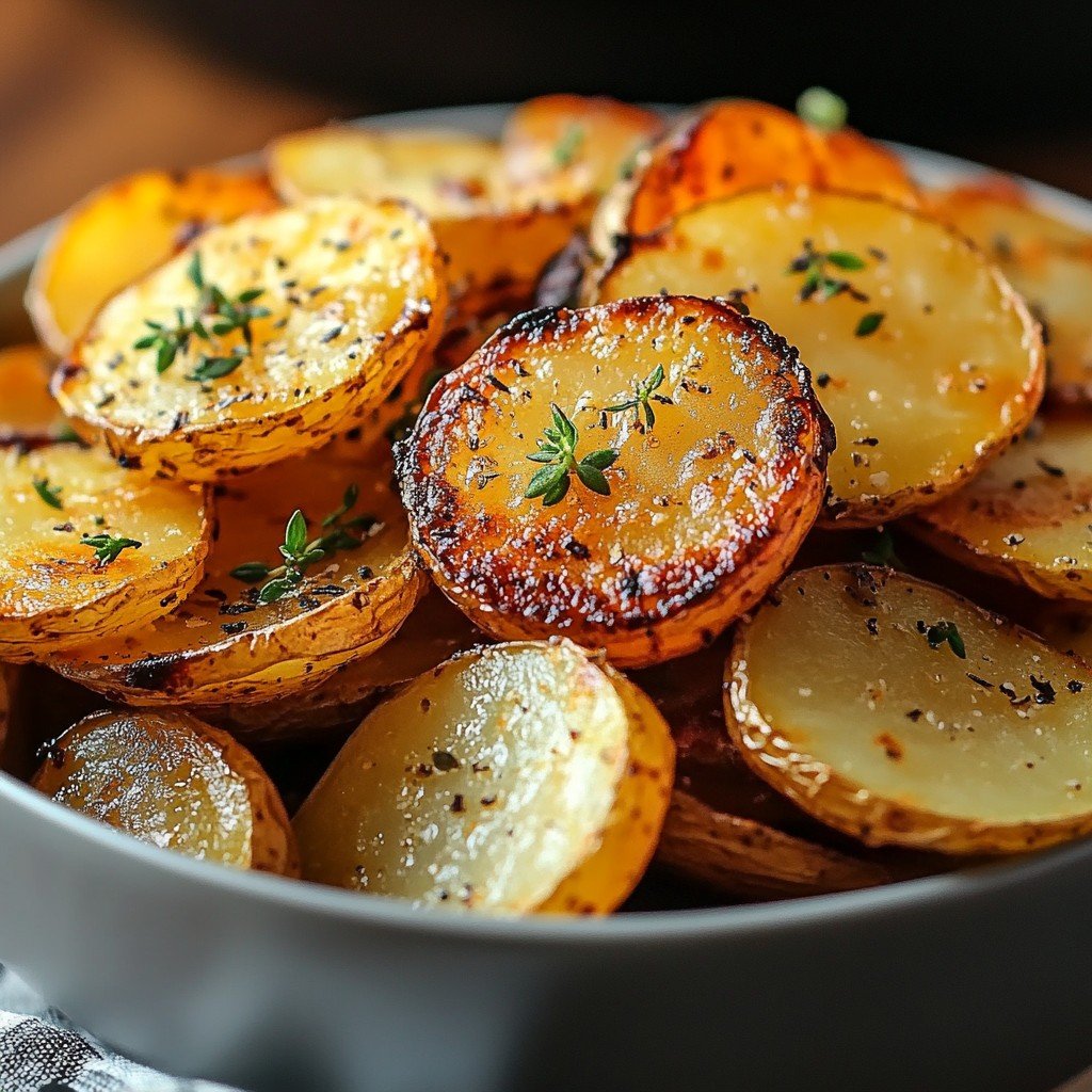 Crispy Sliced Potatoes Easy Spring Dinner