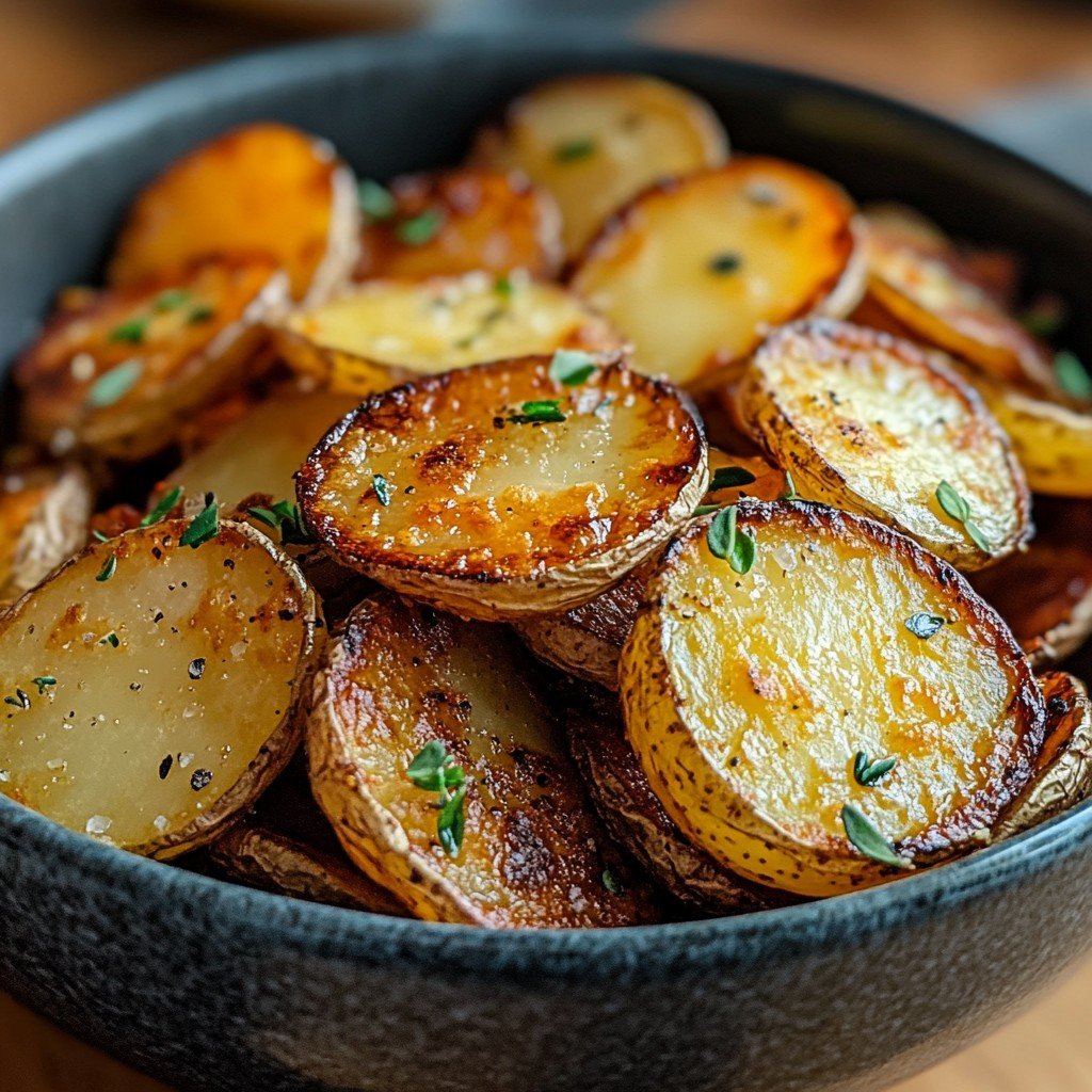 Crispy Sliced Potatoes Easy Spring Dinner