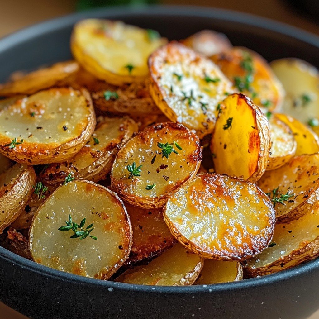 Crispy Sliced Potatoes Easy Spring Dinner