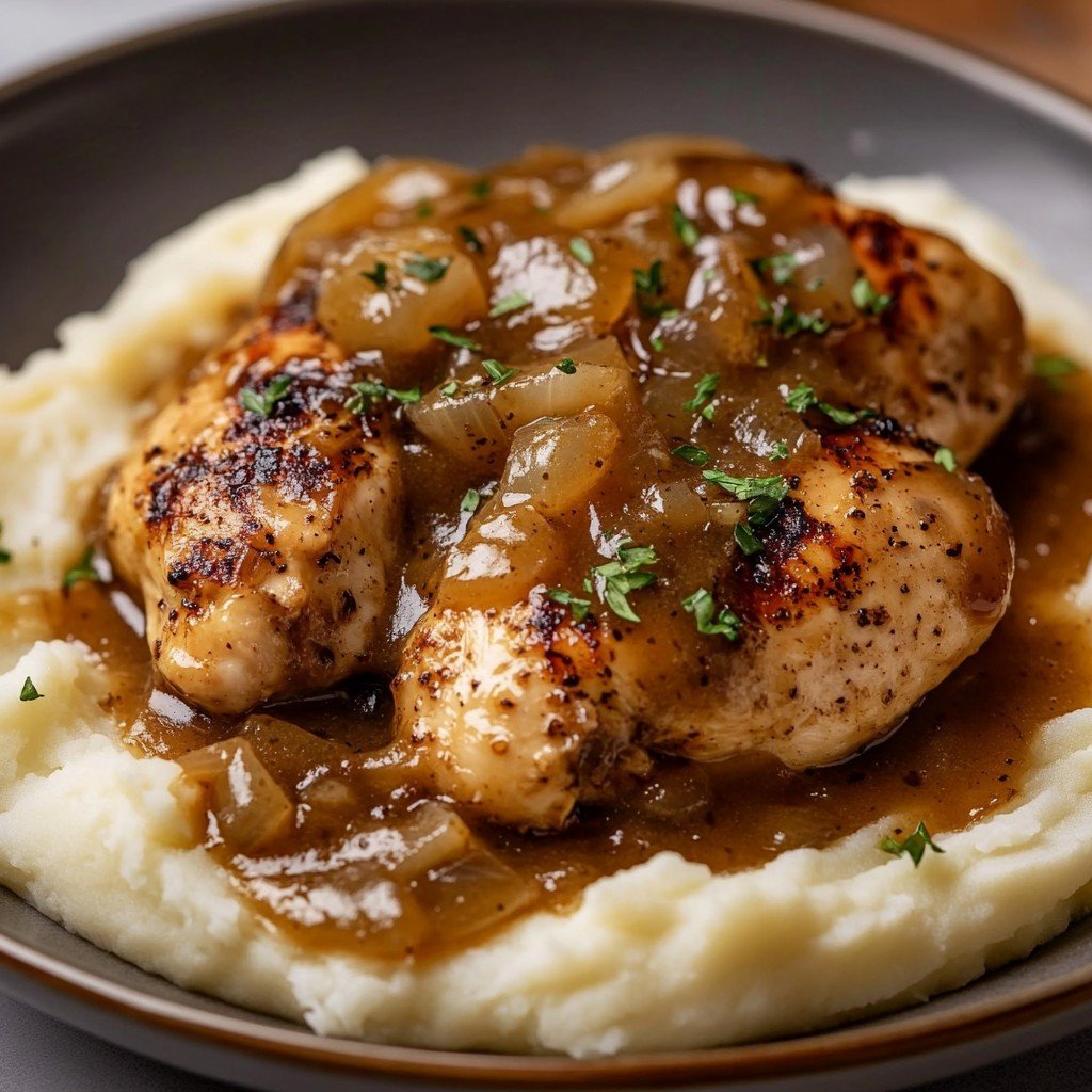 Crockpot Chicken Onion Easy Spring Dinner