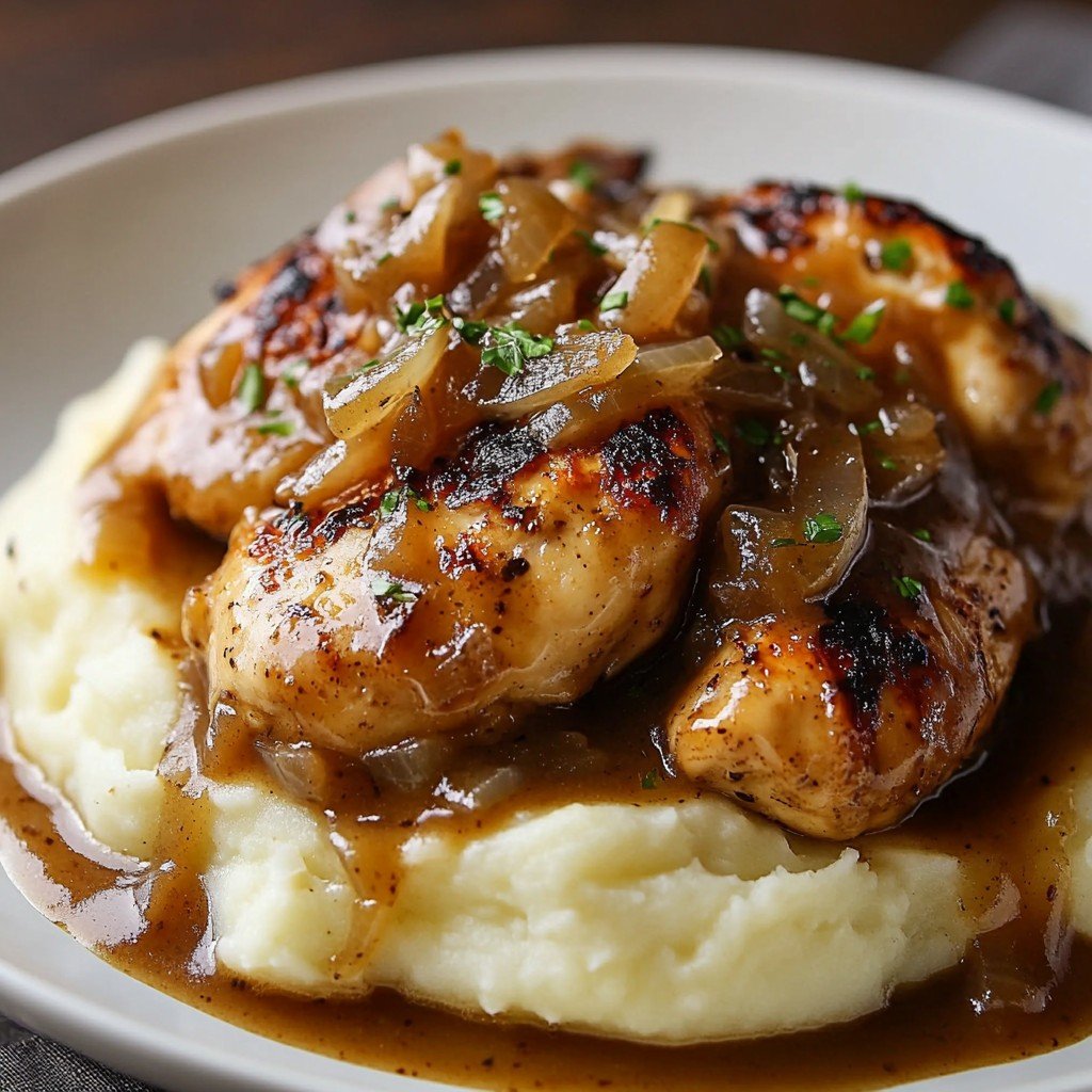 Crockpot Chicken Onion Easy Spring Dinner