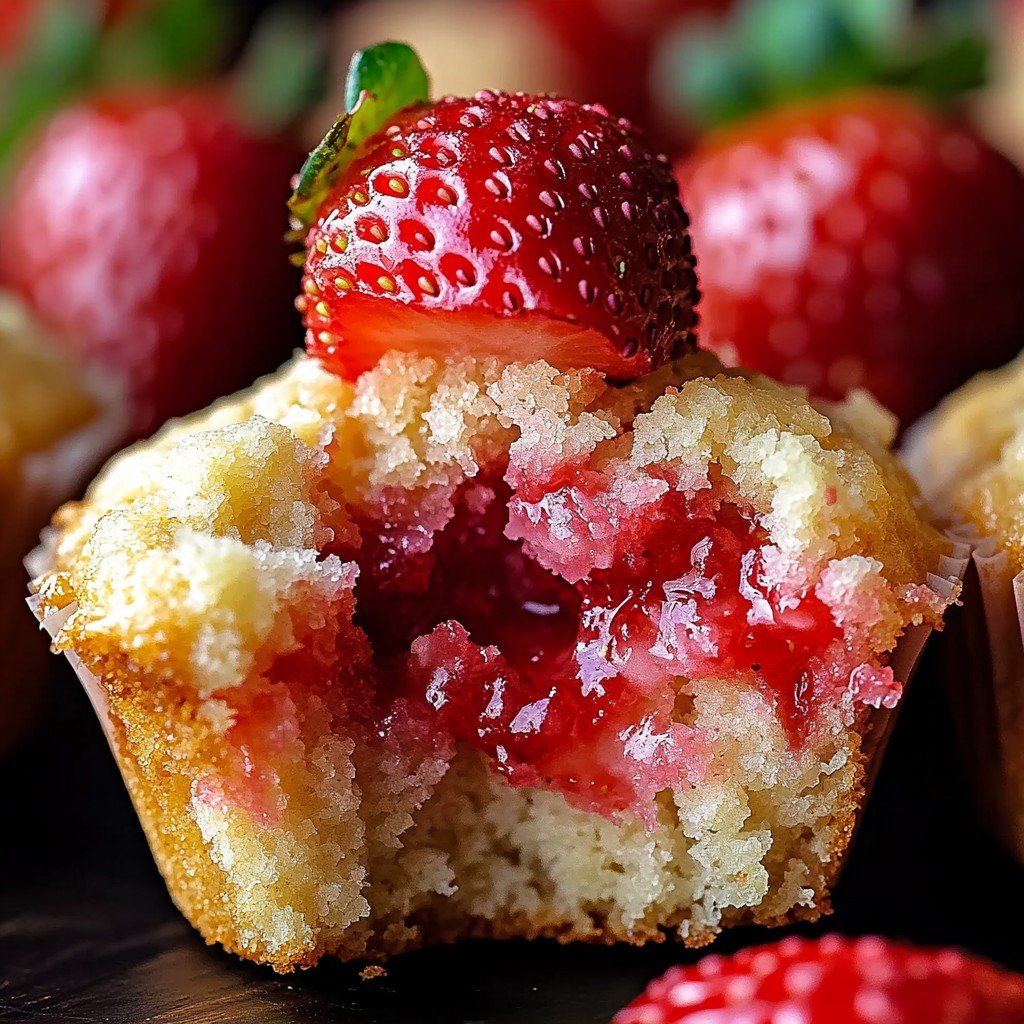 Fresh Strawberry Muffins Beach Snacks Ideas