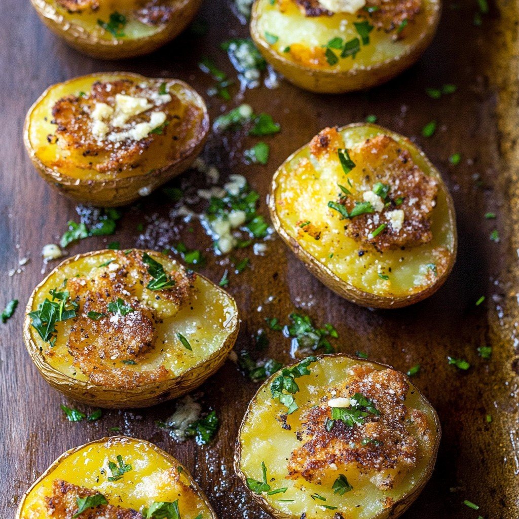 Garlic Parmesan Potatoes Easy Spring Dinner