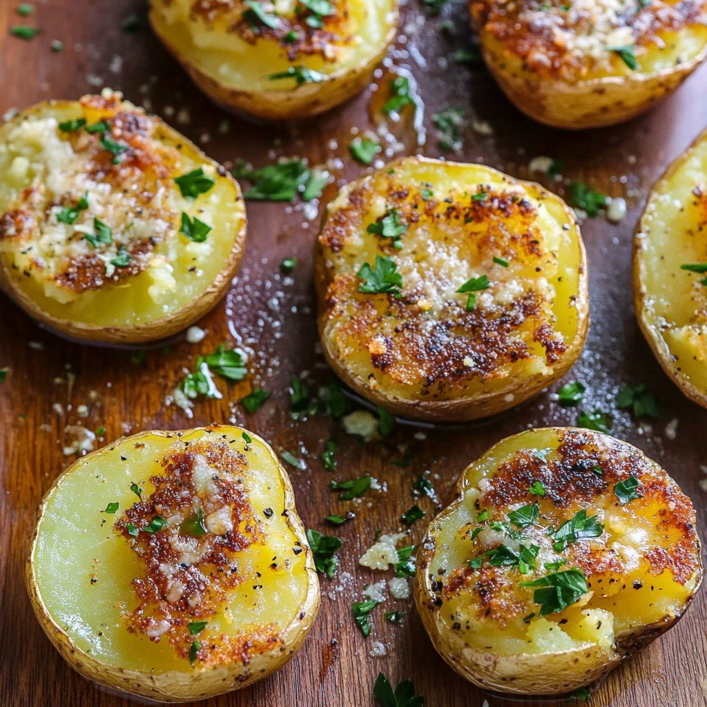 Garlic Parmesan Potatoes Easy Spring Dinner