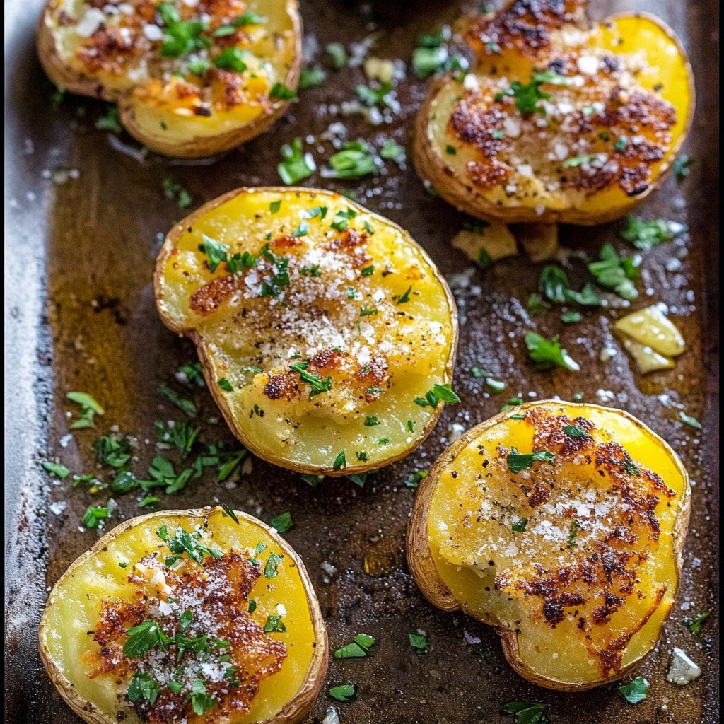 Garlic Parmesan Potatoes Easy Spring Dinner