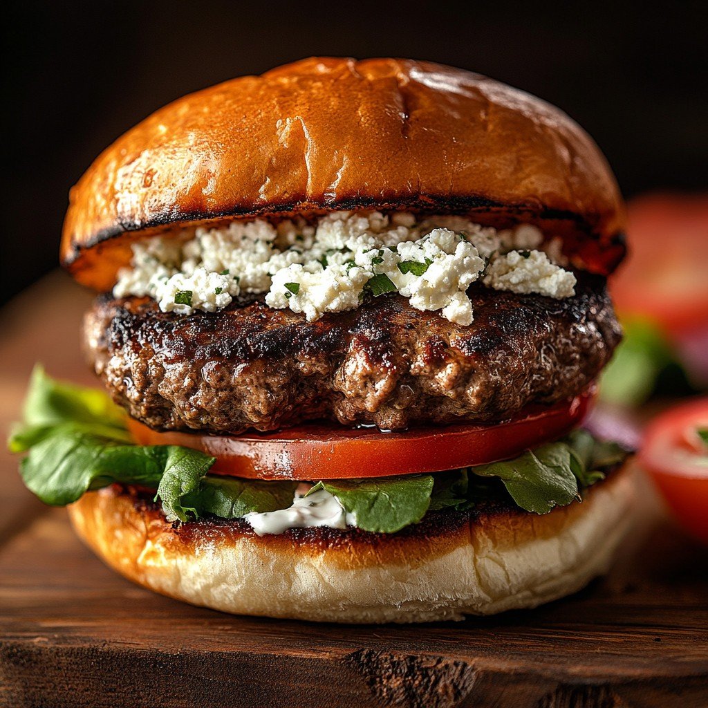 Greek Lamb Burger Healthy Spring Recipes