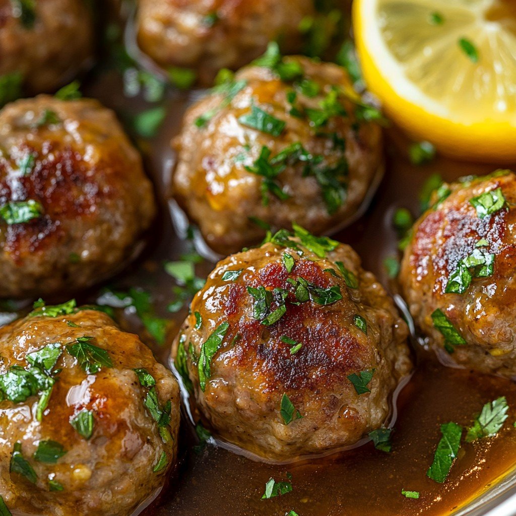 Greek Meatballs Lemon Sauce Healthy Spring Meals