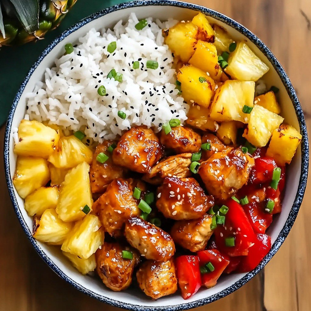 Hawaiian Chicken Bowls Sweet Savory