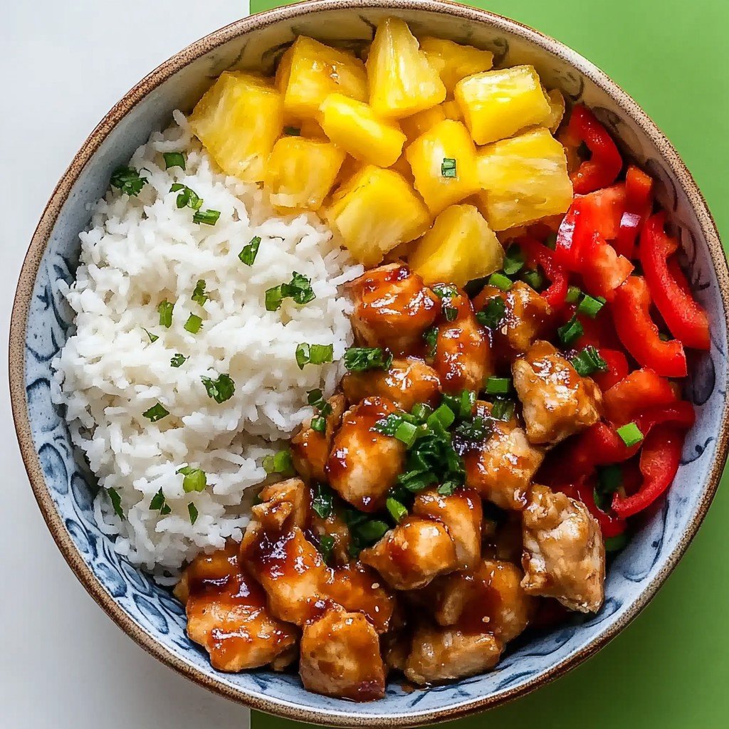 Hawaiian Chicken Bowls Sweet Savory