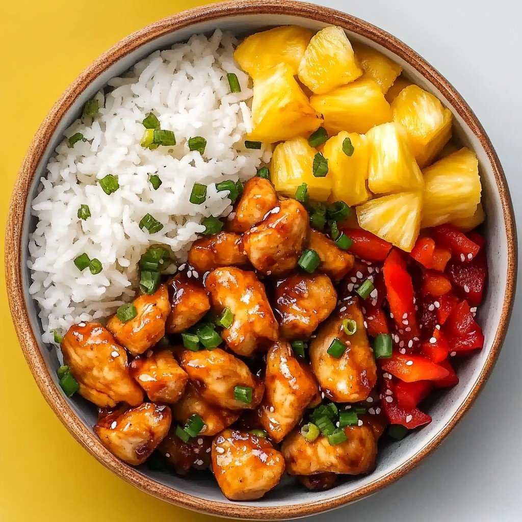 Hawaiian Chicken Bowls Sweet Savory