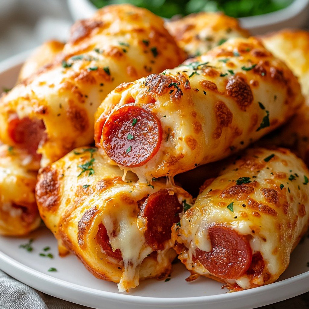 Keto Beef Pepperoni Roll Ups