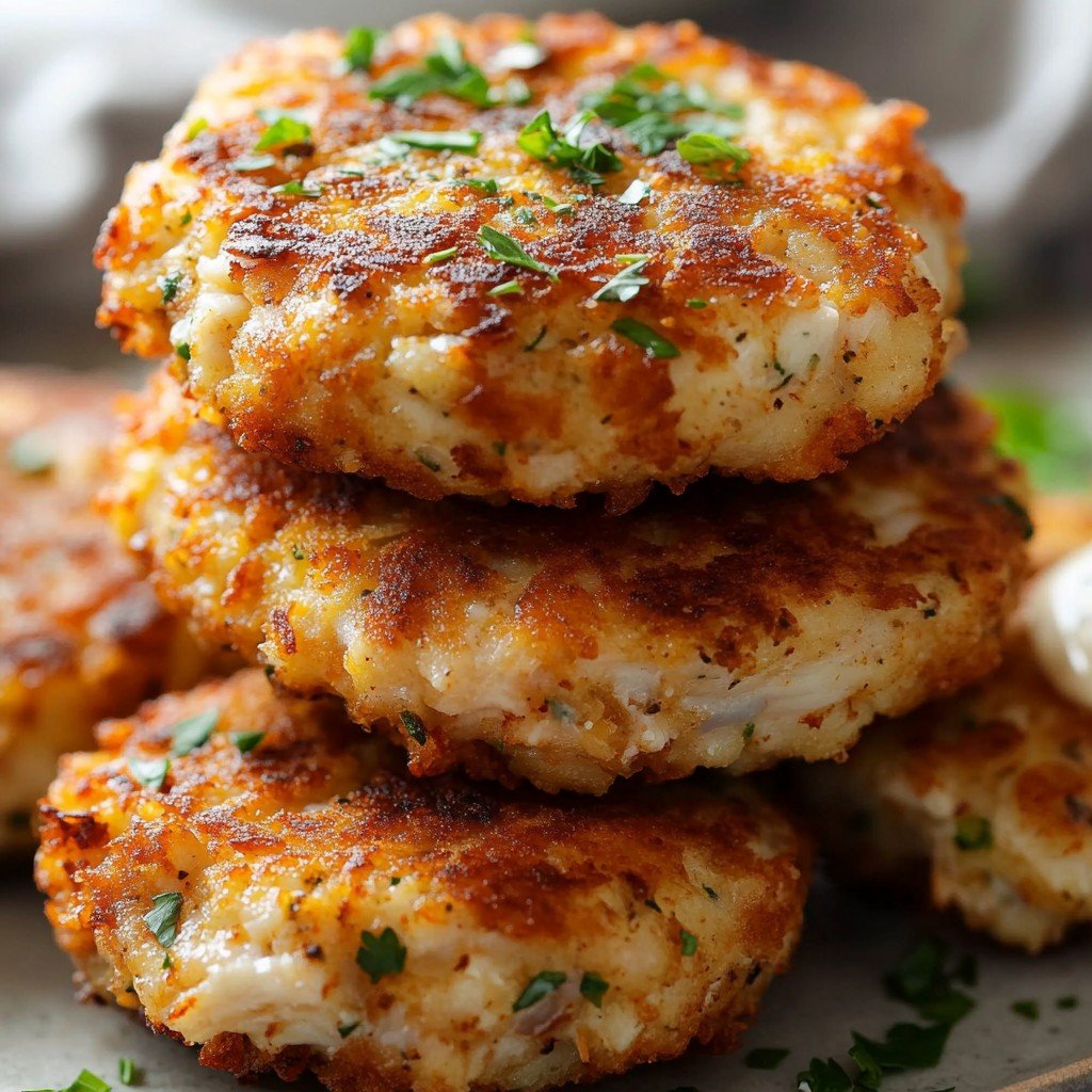 Keto Cheesy Chicken Fritters Easy