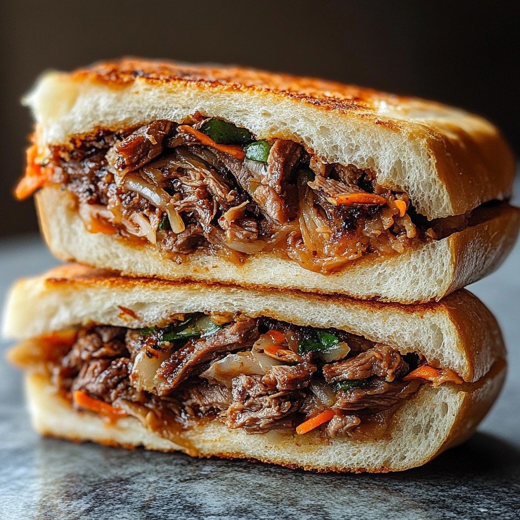 Kimchi Bulgogi Cheesesteak Easy Dinner