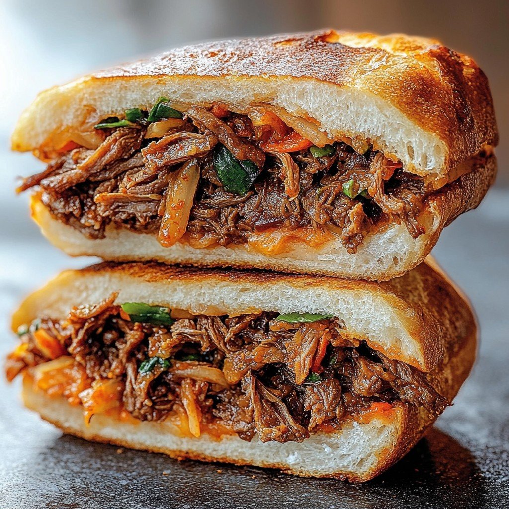 Kimchi Bulgogi Cheesesteak Easy Dinner