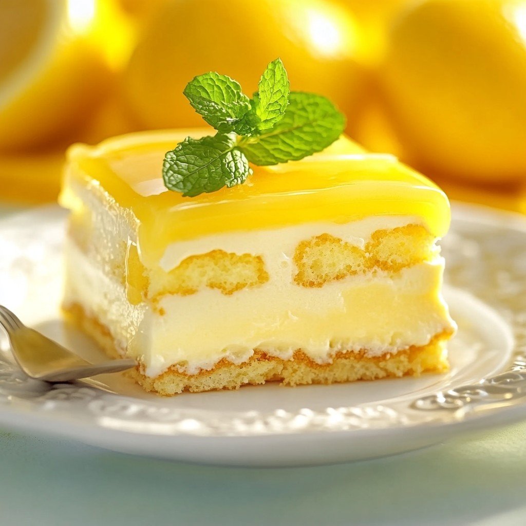 Lemon Tiramisu Spring Baking Dessert