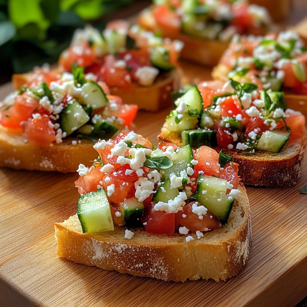 Mediterranean Bruschetta Fresh Spring Food