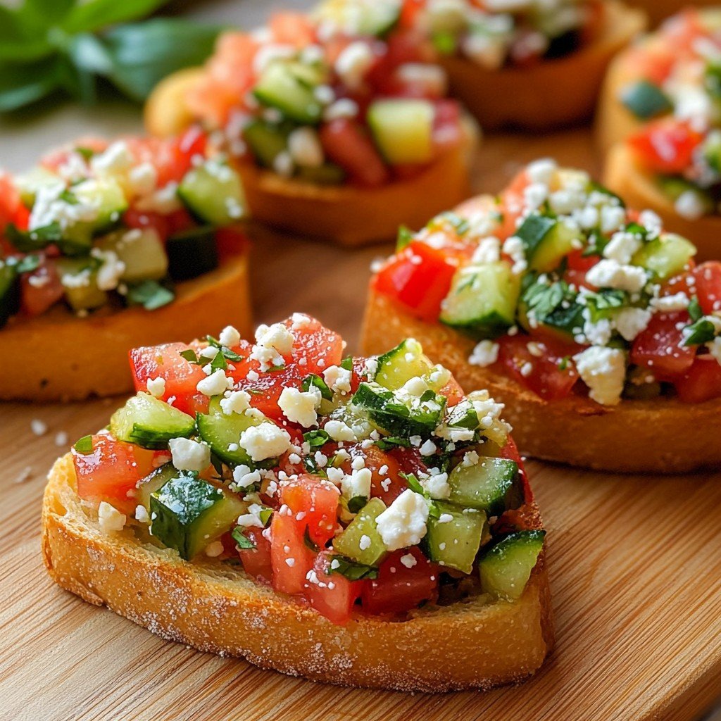 Mediterranean Bruschetta Fresh Spring Food