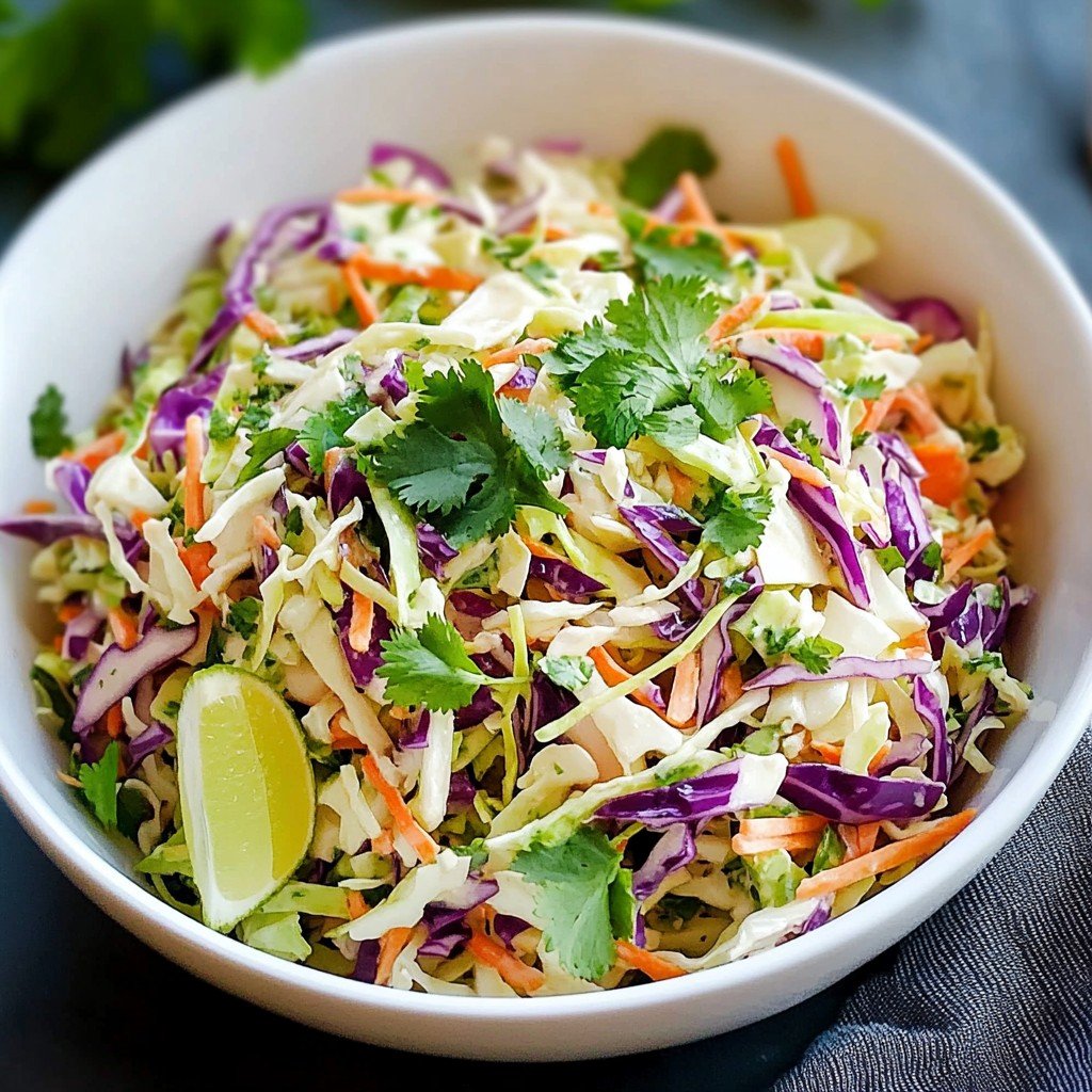 Mexican Coleslaw Tangy Side