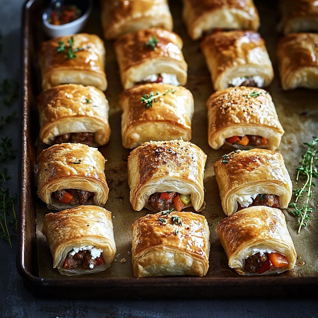 Mini Sausage Rolls Baseball Snack Ideas