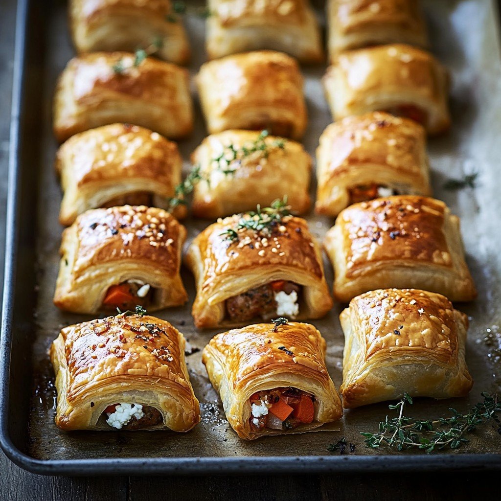 Mini Sausage Rolls Baseball Snack Ideas
