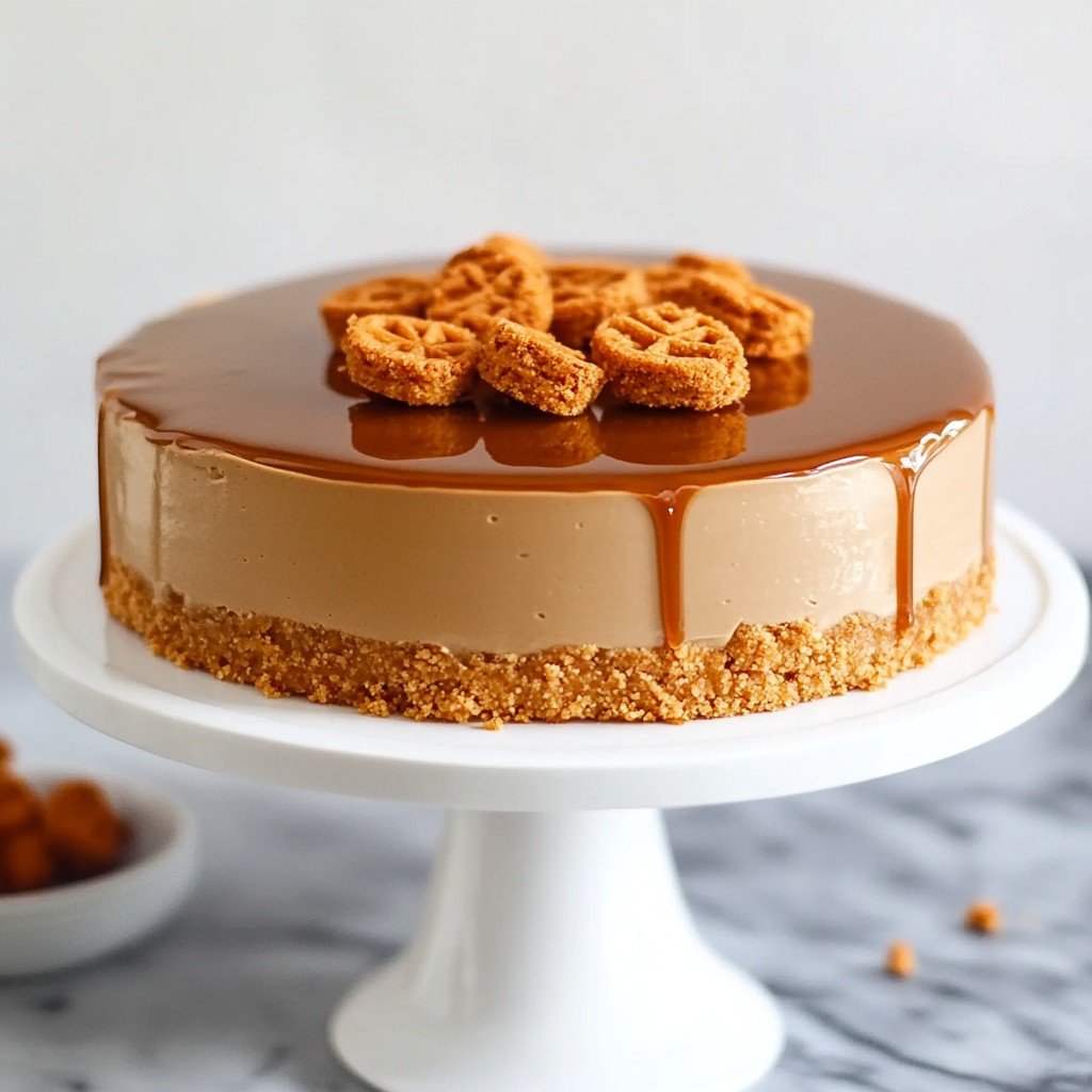 No-Bake Biscoff Cheesecake Easy Deserts