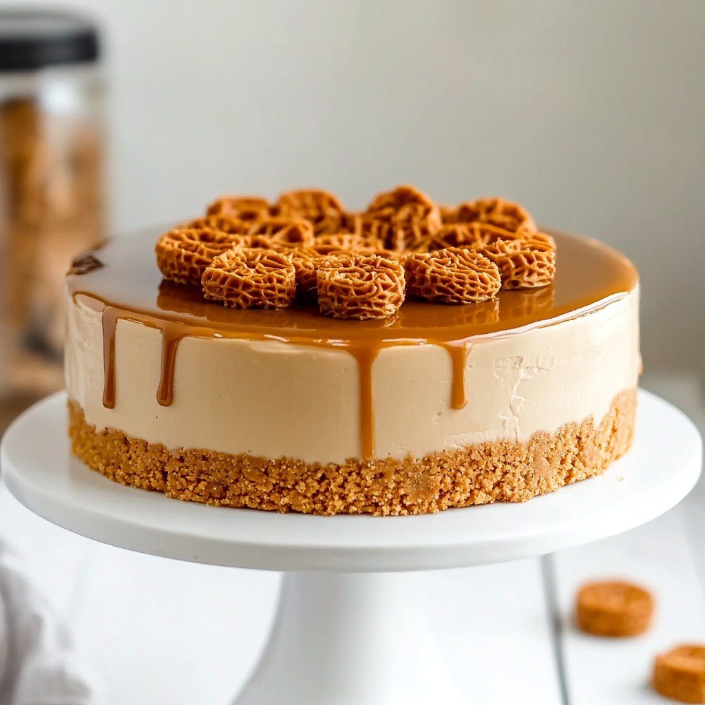 No-Bake Biscoff Cheesecake Easy Deserts