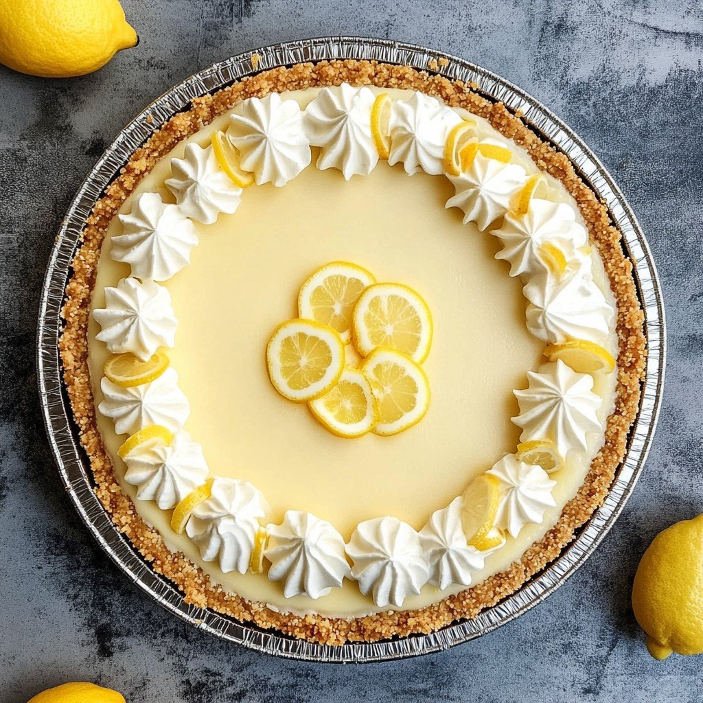No Bake Lemon Pie Summer Dessert