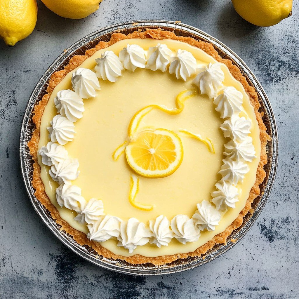 No Bake Lemon Pie Summer Dessert
