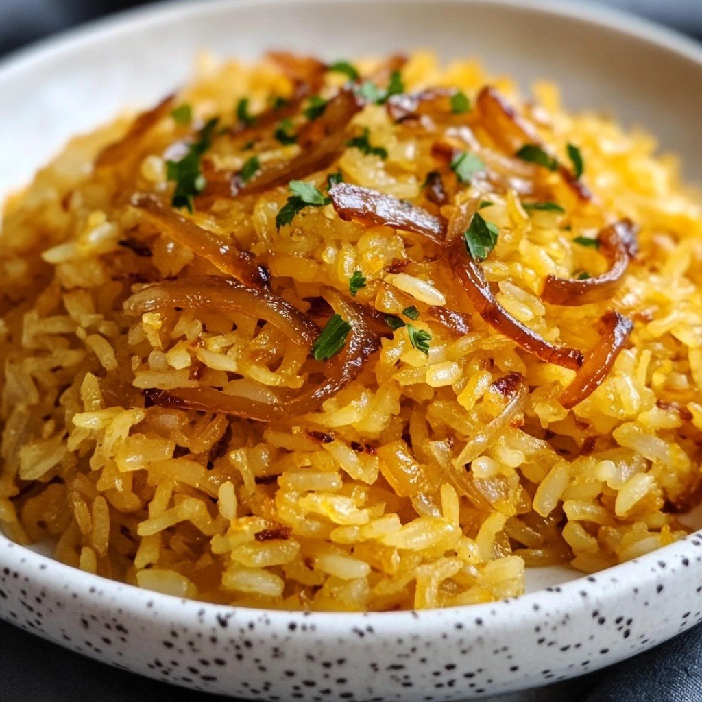 Onion Butter Rice Easy Side Dish