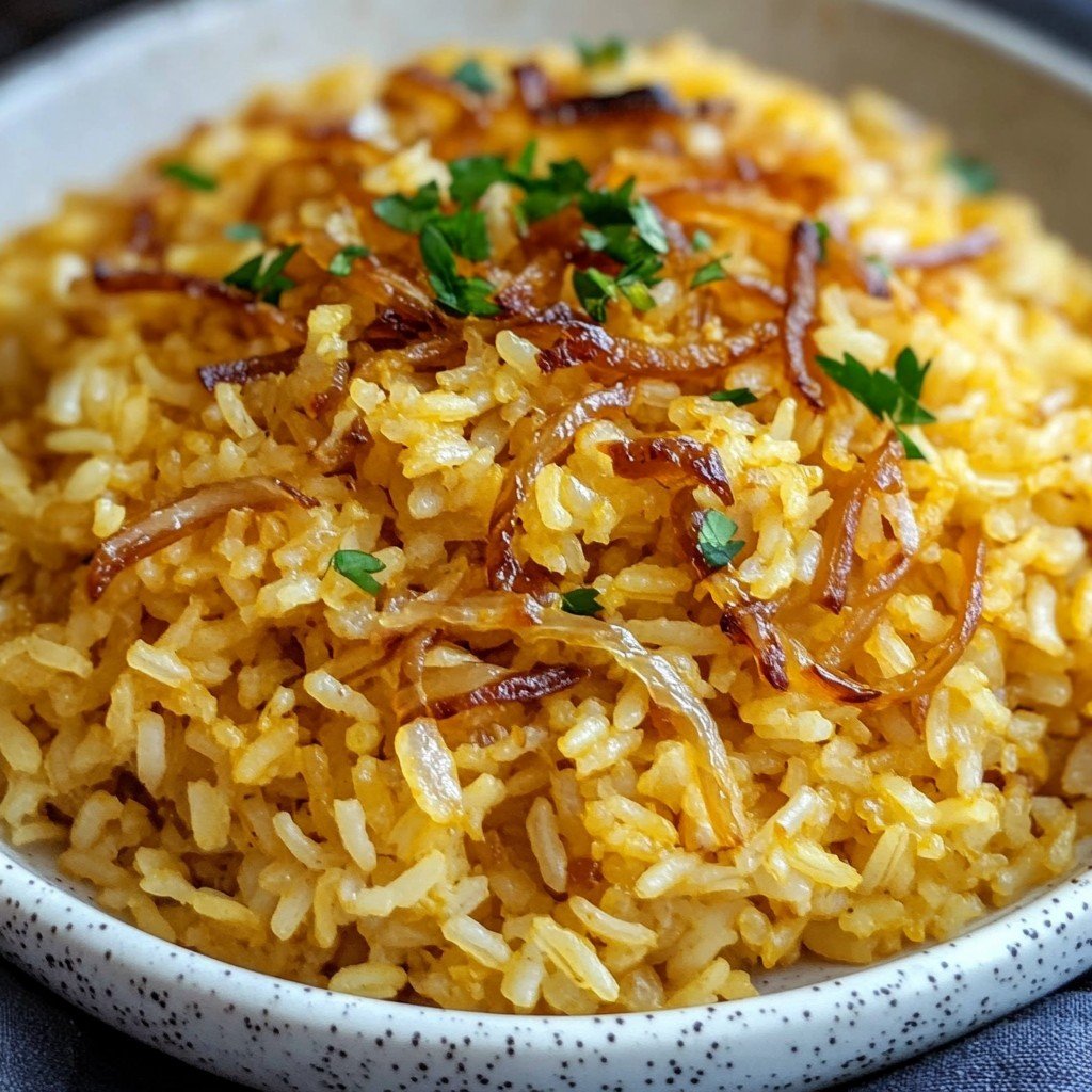 Onion Butter Rice Easy Side Dish