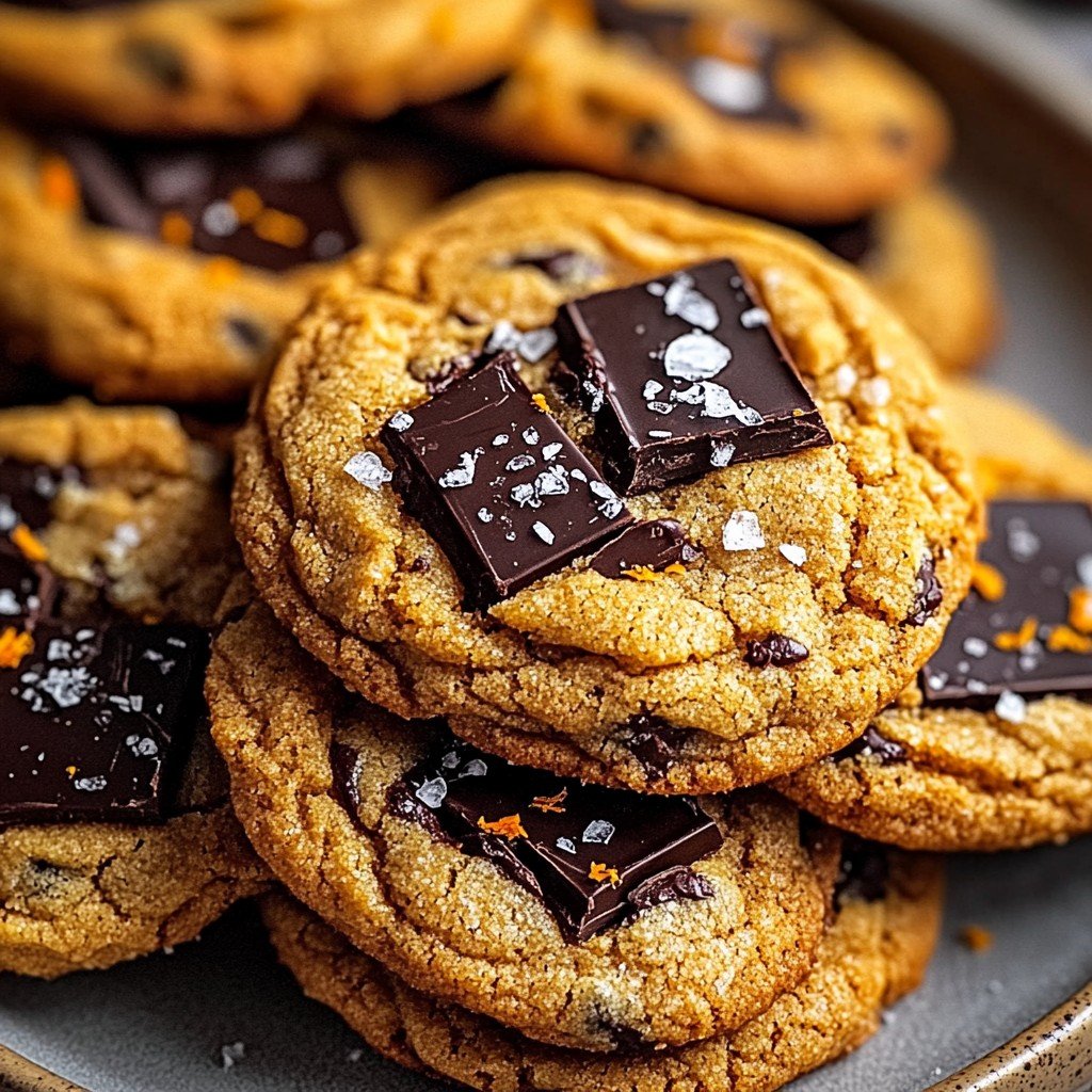 Orange Chocolate Chunk Cookies Spring Cookies