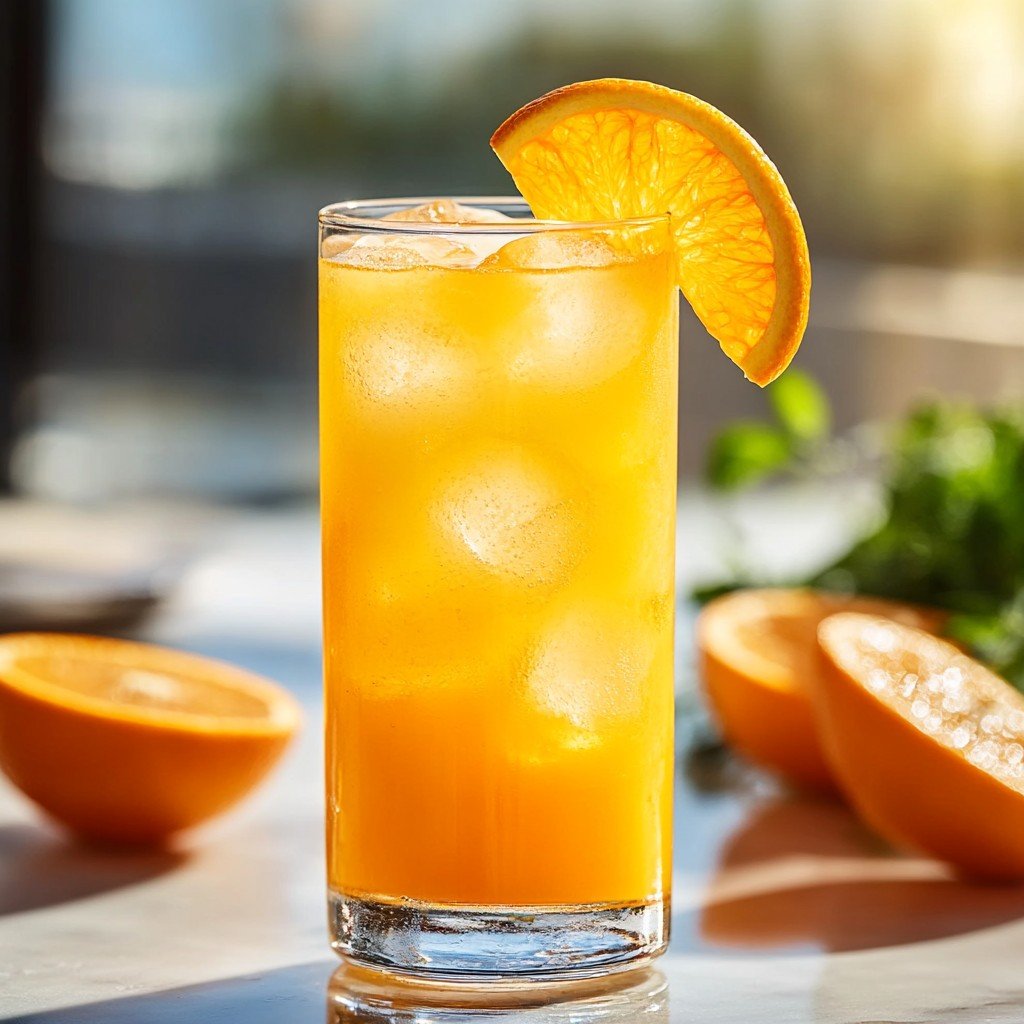 Orange Crush Drink Refreshing Spring Drink