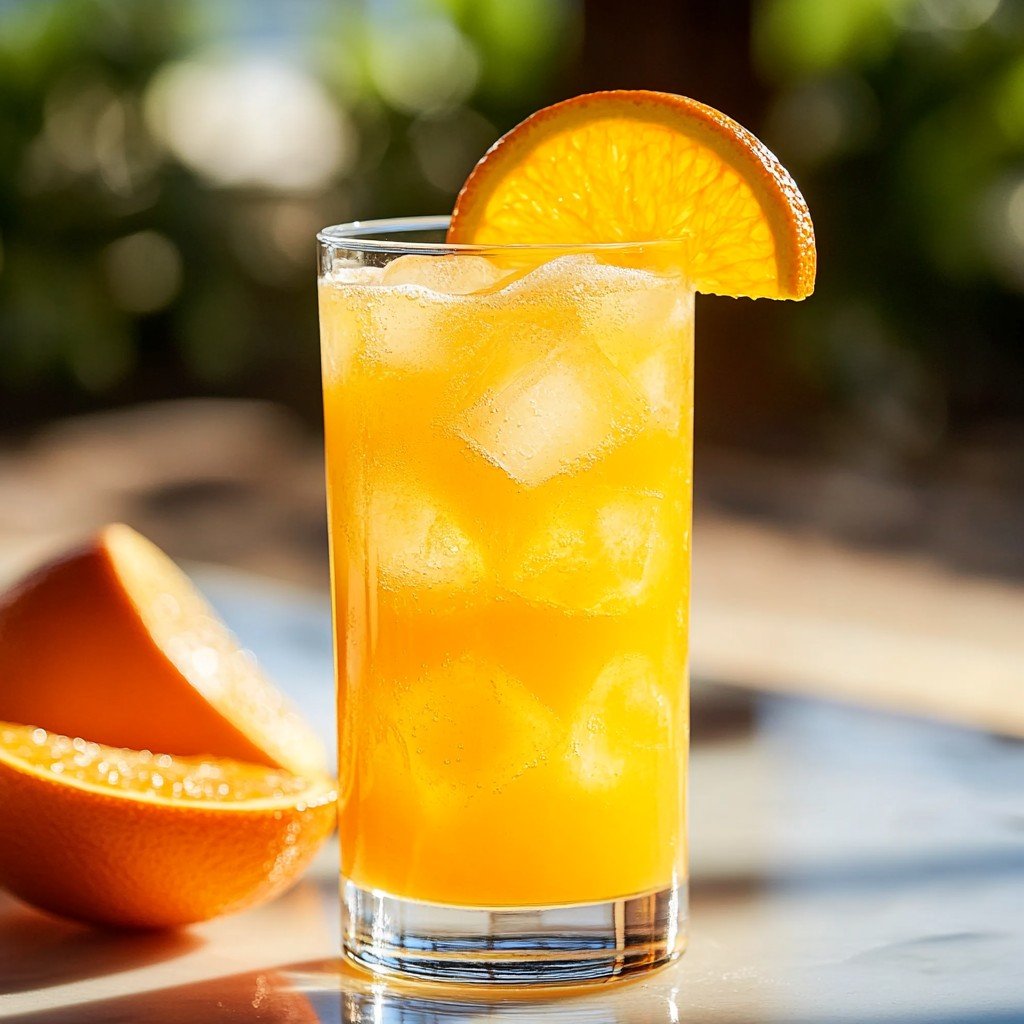Orange Crush Drink Refreshing Spring Drink