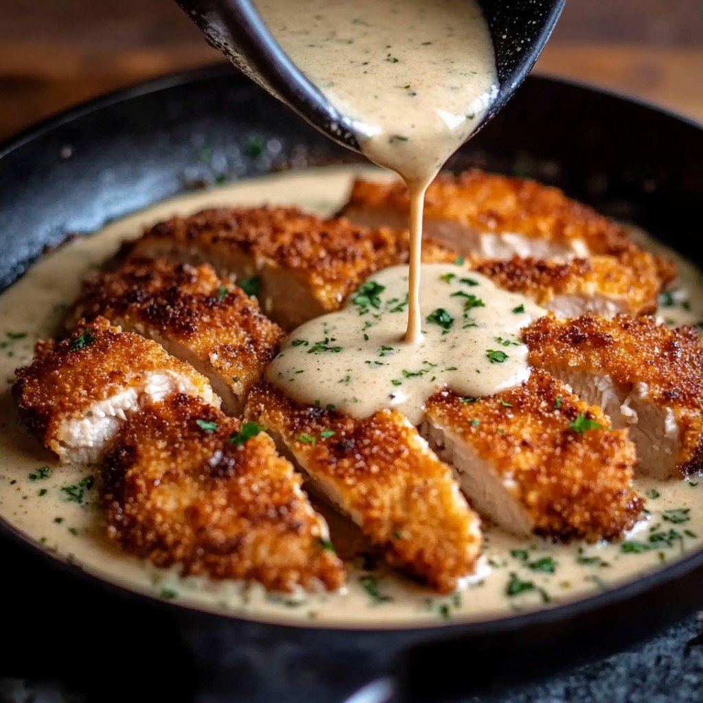 Parmesan Chicken Garlic Sauce