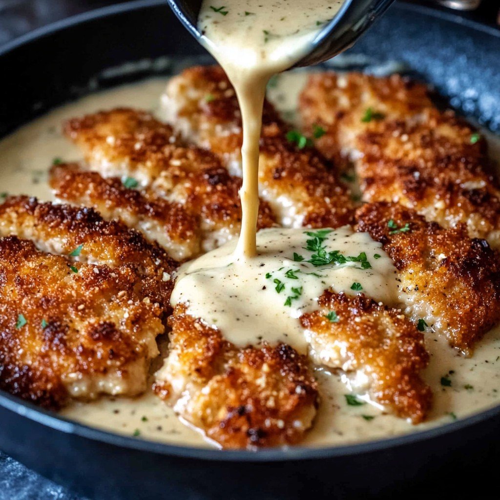Parmesan Chicken Garlic Sauce