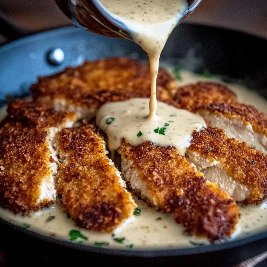 Parmesan Chicken Garlic Sauce