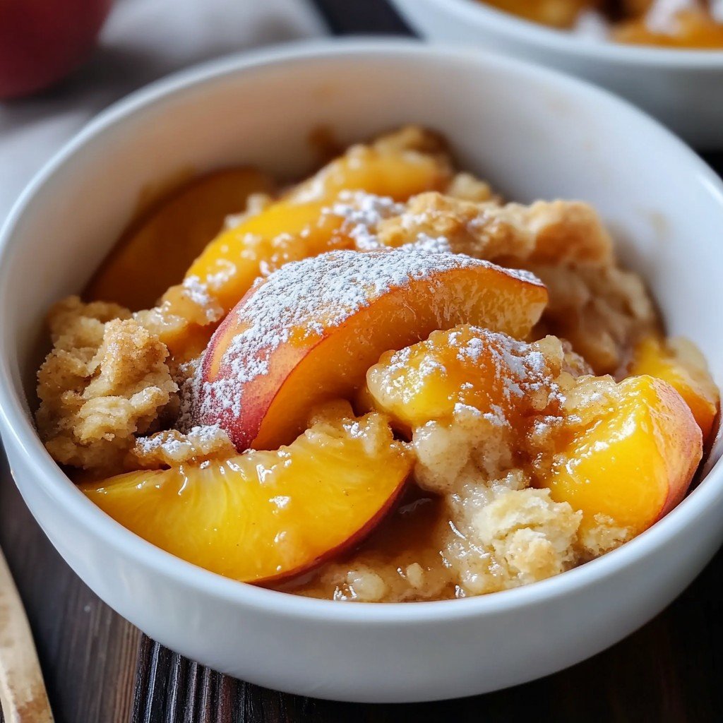 Peach Cobbler Summer Dessert Recipe