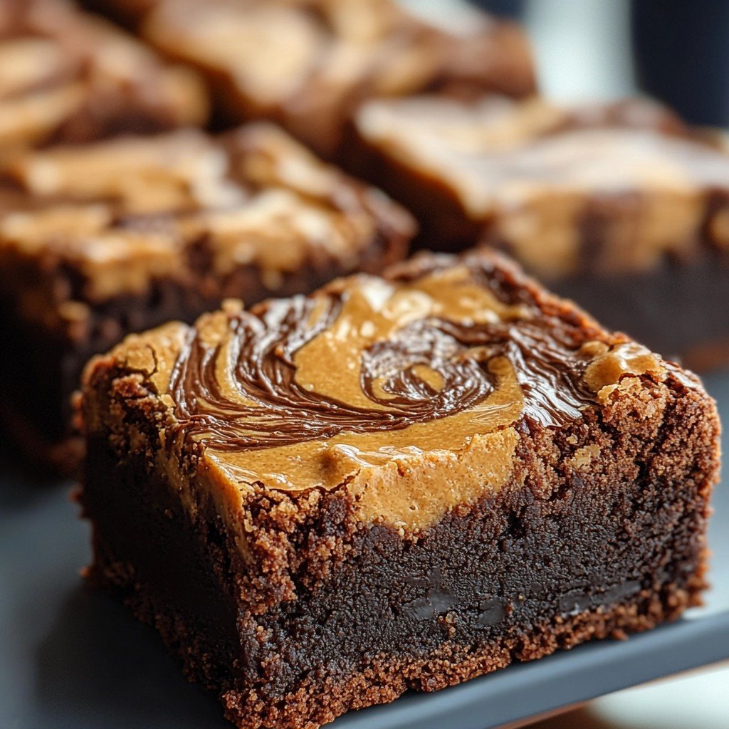 Peanut Butter Brownies Cherry On Cake