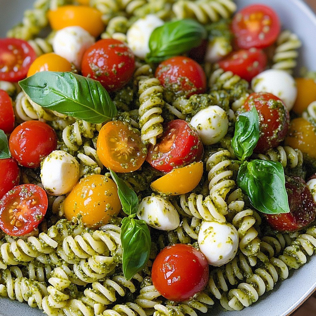 Pesto Pasta Salad Spring Food Ideas