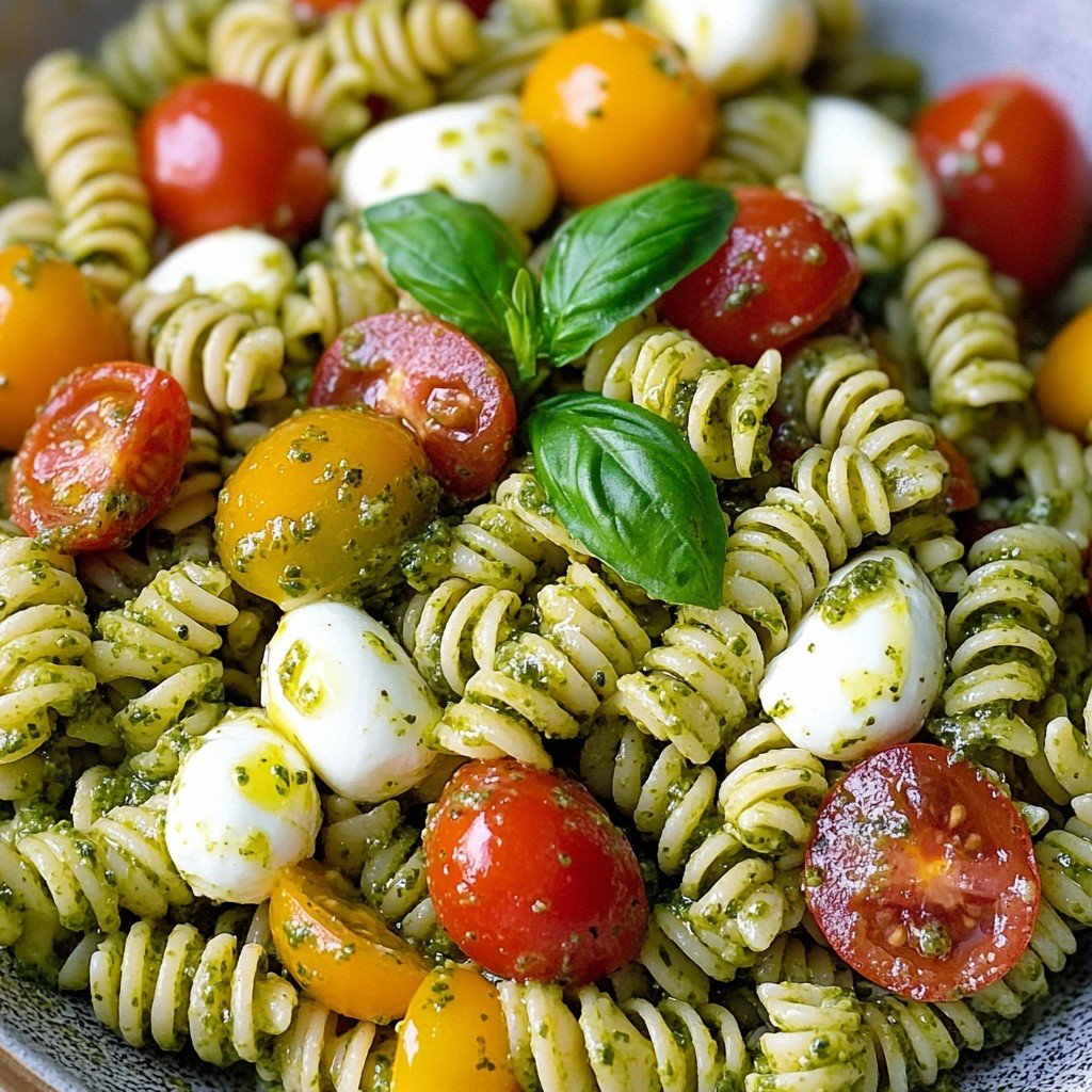 Pesto Pasta Salad Spring Food Ideas